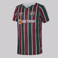 Camisa do Fluminense I 2024 Tricolor Umbro Infantil - Foto 1