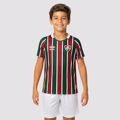 Camisa do Fluminense I 2024 Tricolor Umbro Infantil - Foto 1