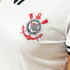Camisa do Corinthians Coimbra Baby Look Duo Lines - Feminina - Foto 3