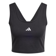 Camiseta Regata Feminina adidas Cropped Small Logo - Foto 4