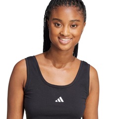 Camiseta Regata Feminina adidas Cropped Small Logo - Foto 5