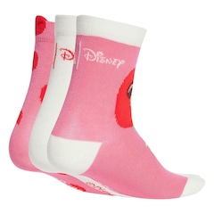 Kit Meia Infantil adidas Minnie Disney - 3 Pares - Foto 2