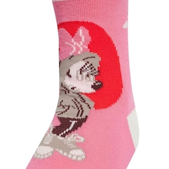 Kit Meia Infantil adidas Minnie Disney - 3 Pares - Foto 4
