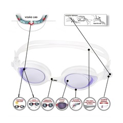 Óculos De Natação Gold Sports New Phoenix 10.0 - Foto 2
