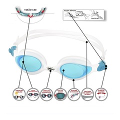 Óculos De Natação Gold Sports New Phoenix 10.0 - Foto 2