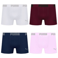 Cueca Puma Boxer Sem Costura - 4 unidades - Masculina - Foto 1