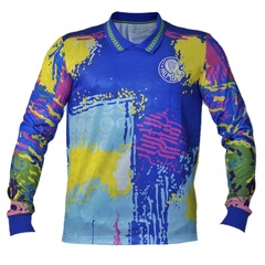 Camisa Masculina Betel Manga Longa Palmeiras Polo Retrô 1993 Goleiro - Foto 1