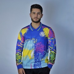 Camisa Masculina Betel Manga Longa Palmeiras Polo Retrô 1993 Goleiro - Foto 2