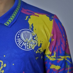 Camisa Masculina Betel Manga Longa Palmeiras Polo Retrô 1993 Goleiro - Foto 3
