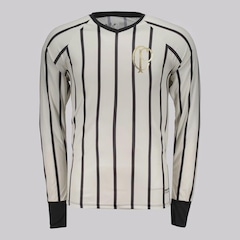 Camisa do Corinthians Listrada Manga Longa FutFanatics Masculina - Foto 1