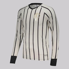 Camisa do Corinthians Listrada Manga Longa FutFanatics Masculina - Foto 2