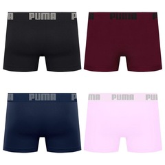 Cueca Boxer Sem Costura Puma - 4 unidades - Masculina - Foto 2