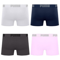 Cueca Boxer Sem Costura Puma - 4 unidades - Masculina - Foto 2
