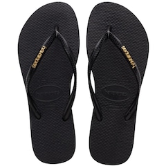 Chinelo De Dedo Havaianas Slim Logo Metallic Feminino - Foto 1