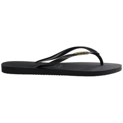 Chinelo De Dedo Havaianas Slim Logo Metallic Feminino - Foto 3
