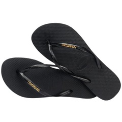 Chinelo De Dedo Havaianas Slim Logo Metallic Feminino - Foto 4