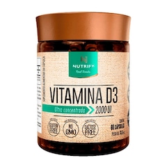 Vitamina D3 Nutrify - 60 cápsulas - Foto 1