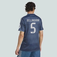 Camisa Real Madrid II 25/26 5 Bellingham Masculina Adidas - Foto 5