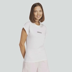 Camiseta Feminina adidas Manga Curta Logo Linear - Foto 1
