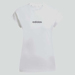 Camiseta Feminina adidas Manga Curta Logo Linear - Foto 4