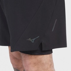 SHORTS DE CORRIDA MIZUNO 2X1 HIGH 3/7 MASCULINO - Foto 6