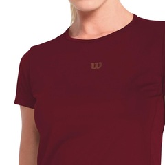 Camiseta Feminina Wilson Core SS Tee 2 Bordô - Foto 2