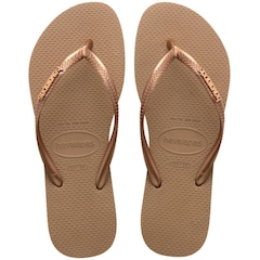 Chinelo De Dedo Havaianas Slim Logo Metallic Feminino - Foto 1