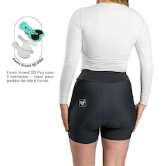 Short ciclismo Free Force Classic Invert 3D Pro Feminino - Foto 2