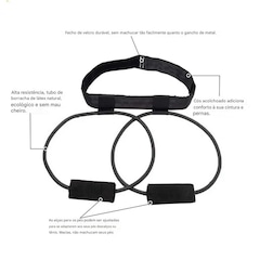Cinto Elástico Gold Sports Booty Belt Resistance Tensão Pesada - Foto 5