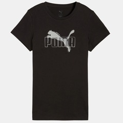 Camiseta Puma Feminina Essentials Logo Lab Algodão - Foto 1