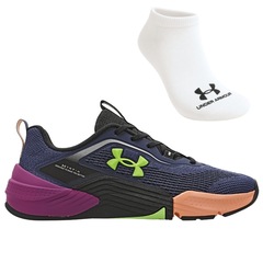 Kit Feminino Tênis Under Armour Tribase Reps 2 Se E Meia - Foto 1