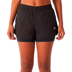 Short New Balance 2 em 1 Sport Essentials Feminino - Foto 1