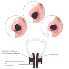 Kit Protetor De Ouvido Nasal E Anatômico Gold Sports - Foto 5