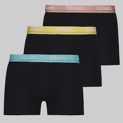 Cueca Boxer Mash Cotton - 3 unidades - Adulto - Foto 1