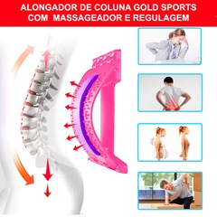 Suporte Lombar do Massageador Das Costas Gold Sports - Easy Posture - Foto 2