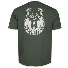 Camiseta Masculina New Era Milwaukee Bucks NBA All Core - Foto 2