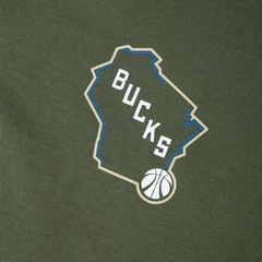 Camiseta Masculina New Era Milwaukee Bucks NBA All Core - Foto 3