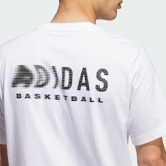 Camiseta Masculina adidas Estampada de Basquete - Foto 6