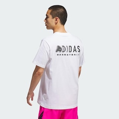 Camiseta Masculina adidas Estampada de Basquete - Foto 3