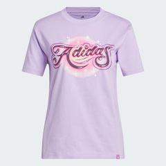 Camiseta Feminina adidas com gráfico Aerografado - Foto 2