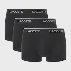 Kit Cueca Masculina Lacoste Trunk Stretch Adulto - Foto 1