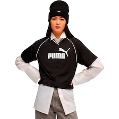Blusa Cropped Feminina Puma Essentials Relaxed Football Jersey - Foto 1