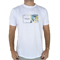 Camiseta Hurley Double Up Surf Noise WT25 Masculina - Foto 1