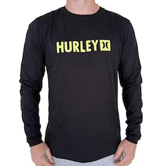 Camiseta Hurley Manga Longa Square WT25 Masculina - Foto 1