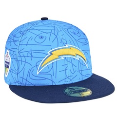 Boné Masculino New Era 59FiftY Fitted Los Angeles Chargers NFL Game 2025 - Foto 2