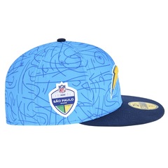 Boné Masculino New Era 59FiftY Fitted Los Angeles Chargers NFL Game 2025 - Foto 3