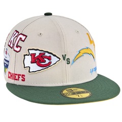 Boné Masculino New Era 59FIFTY Fitted Chargers X Chiefs NFL Game 2025 - Foto 3