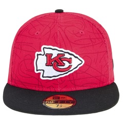 Boné Masculino New Era 59FIFTY Fitted Kansas City Chiefs NFL Game 2025 - Foto 1