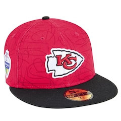 Boné Masculino New Era 59FIFTY Fitted Kansas City Chiefs NFL Game 2025 - Foto 2