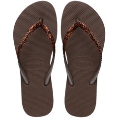 Chinelo Havaianas Slim Glitter II Feminino - Foto 1